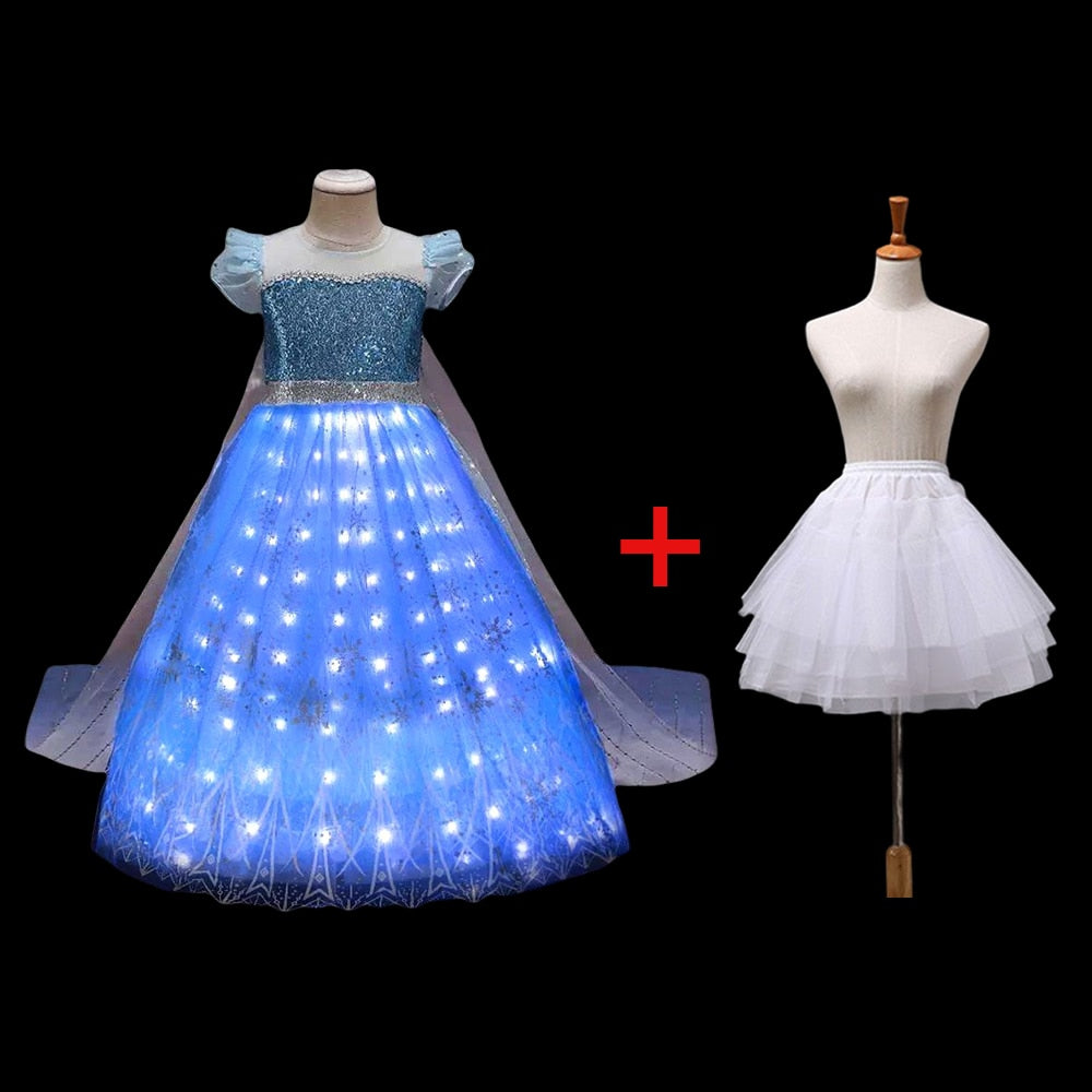 Frozen light up dress hotsell