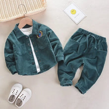 Load image into Gallery viewer, Bottle Green Corduroy Tracksuit See:Saw Kids