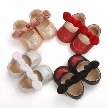 Load image into Gallery viewer, Bowknot Rivet Princess Shoes See:Saw Kids