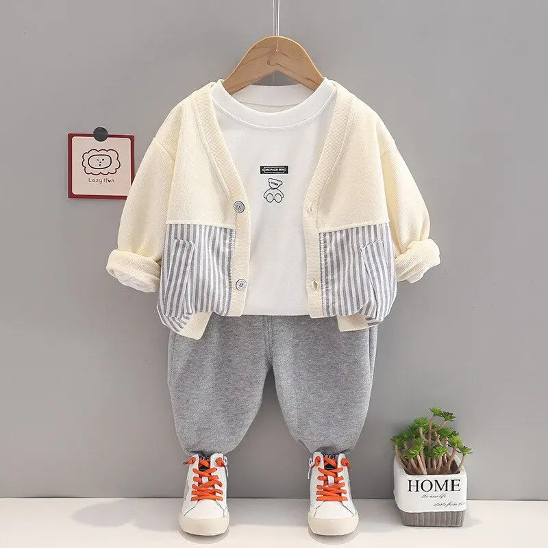 Cream Cartoon Tracksuit See:Saw Kids