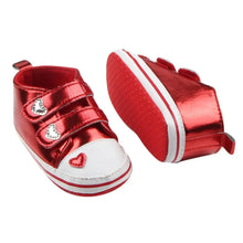 Load image into Gallery viewer, Heart-shaped PU Leather Shoes First Walkers See:Saw Kids