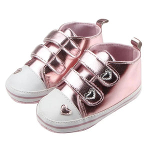 Heart-shaped PU Leather Shoes First Walkers See:Saw Kids