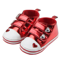 Load image into Gallery viewer, Heart-shaped PU Leather Shoes First Walkers See:Saw Kids