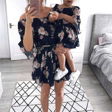 Load image into Gallery viewer, Mummy &amp; Me Off Shoulder Floral Dress See:Saw Kids