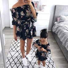 Load image into Gallery viewer, Mummy &amp; Me Off Shoulder Floral Dress See:Saw Kids