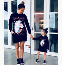 Load image into Gallery viewer, Mummy &amp; Me Unicorn Jumper Dress See:Saw Kids