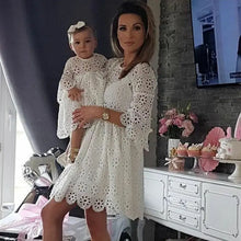 Load image into Gallery viewer, Mummy &amp; Me White Floral Lace Dress See:Saw Kids