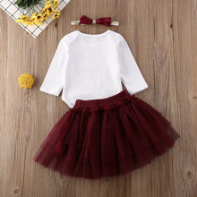 Load image into Gallery viewer, My First Christmas Outfit Wine See:Saw Kids