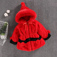 Load image into Gallery viewer, Plush bobble hooded girls coat See:Saw Kids