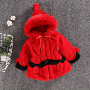 Plush bobble hooded girls coat See:Saw Kids