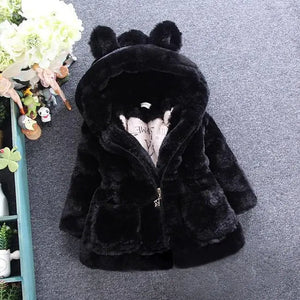 Plush teddy bear hood girls coat See:Saw Kids