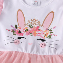 Load image into Gallery viewer, Girls Rabbit Cartoon Dress Kids