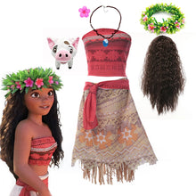 Load image into Gallery viewer, Moana Dress Kids Cosplay