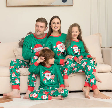 Family Christmas Pajamas Set Santa&elk