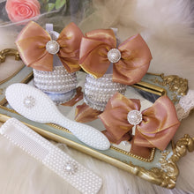 Load image into Gallery viewer, Luxury Baby Bottles and Shoes Headband Set Keepsake