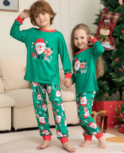 Family Christmas Pajamas Set Santa&elk