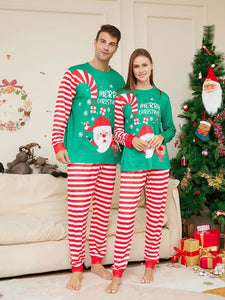 Christmas Family Matching Pajamas Candy Cane