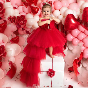 Flower Girls Dress With Train