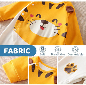 Cartoon Three-Dimensional Tiger Baby Jumpsuit