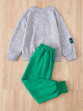 Load image into Gallery viewer, Cartoon Bear Sweater and Trousers Suit Kids Loungewear