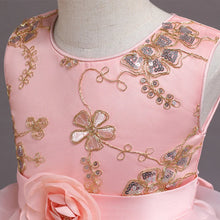 Load image into Gallery viewer, Baby Girls Birthday Party Dress Flower Elegant Dresses