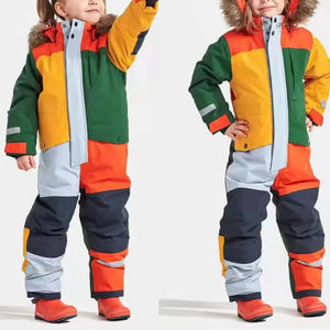 Toddler Block Colour Snowsuit