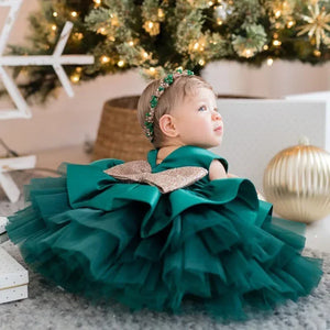 Backless Big Bow Princess Dress Wedding Birthday Party Toddler Kids Evening Prom Gown