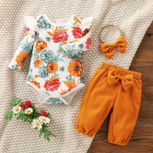 Load image into Gallery viewer, Baby Girls Summer 2Pcs Outfit Set Long Sleeve Printing Floral For Casual Suit