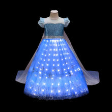 Load image into Gallery viewer, Frozen Princess Elsa LED Light Up Dress