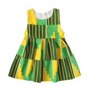 Girls Luxury African Dashiki Traditional Style