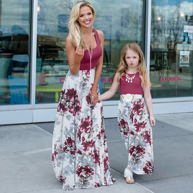 Wine Red Maxi Dress Mummy & Me See:Saw Kids